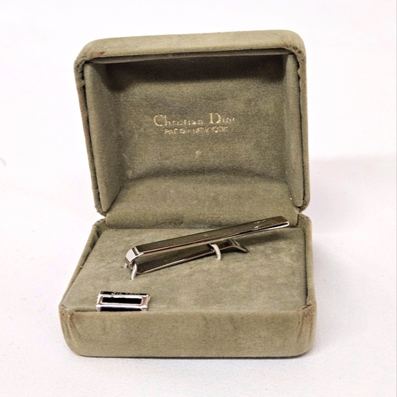Dior Vintage Sterling Silver Tie Clip - Picture 1 of 9